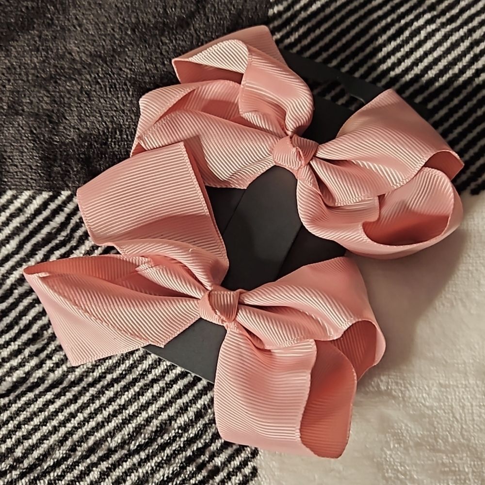 Girl's Pair blush Fall 6" Bows